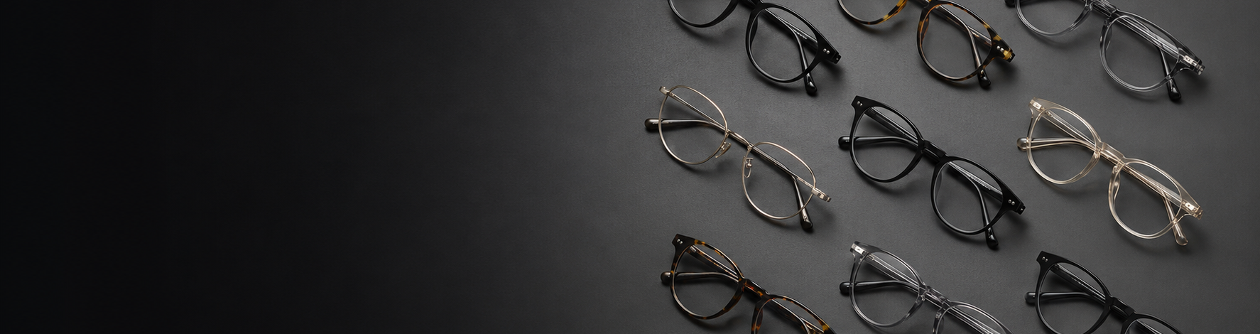 A collection of Melivida eyeglasses
