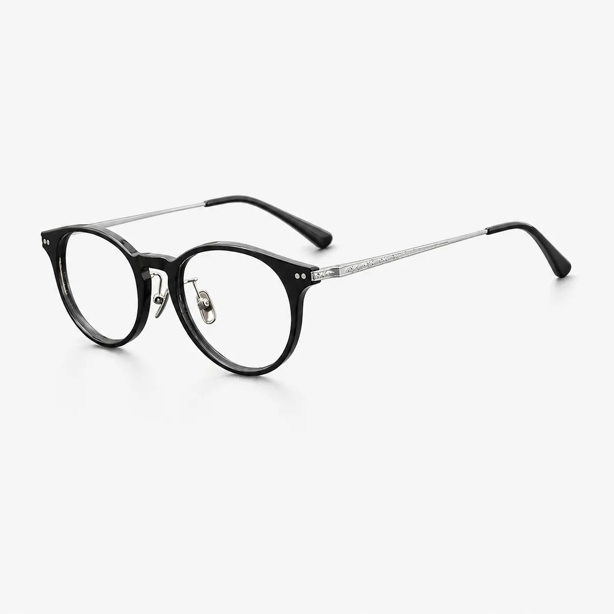 Lior Round Acetate and Titanium Glasses