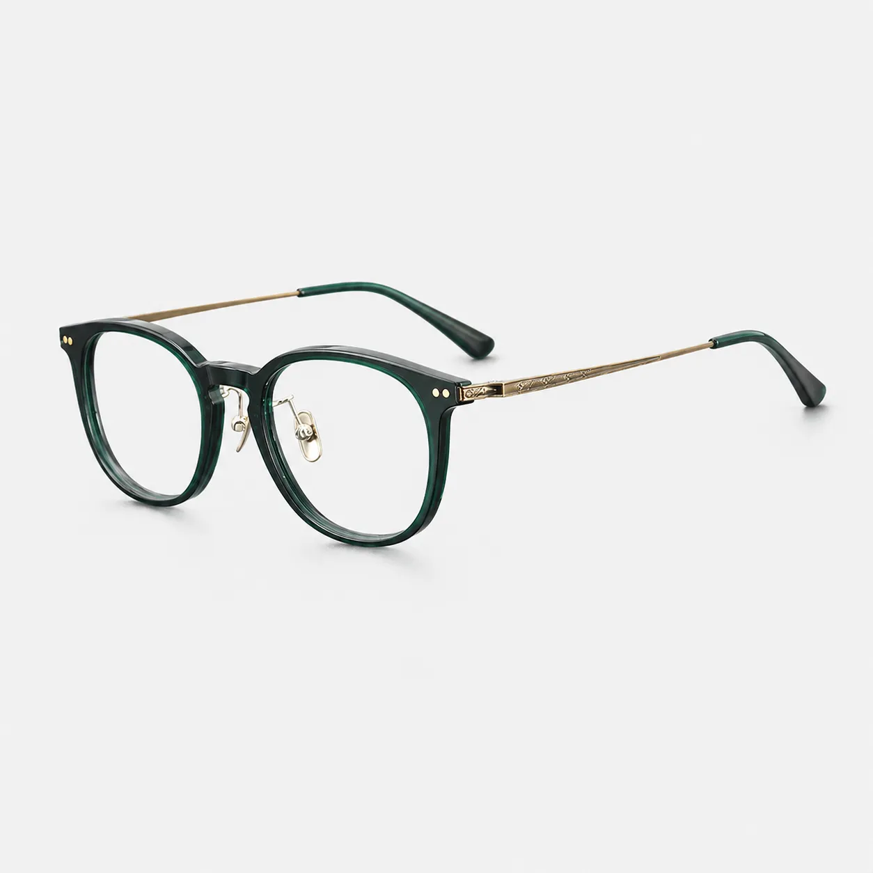 Kalen Round Acetate and Titanium Glasses