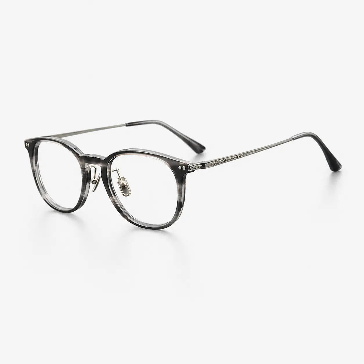 Kalen Round Acetate and Titanium Glasses