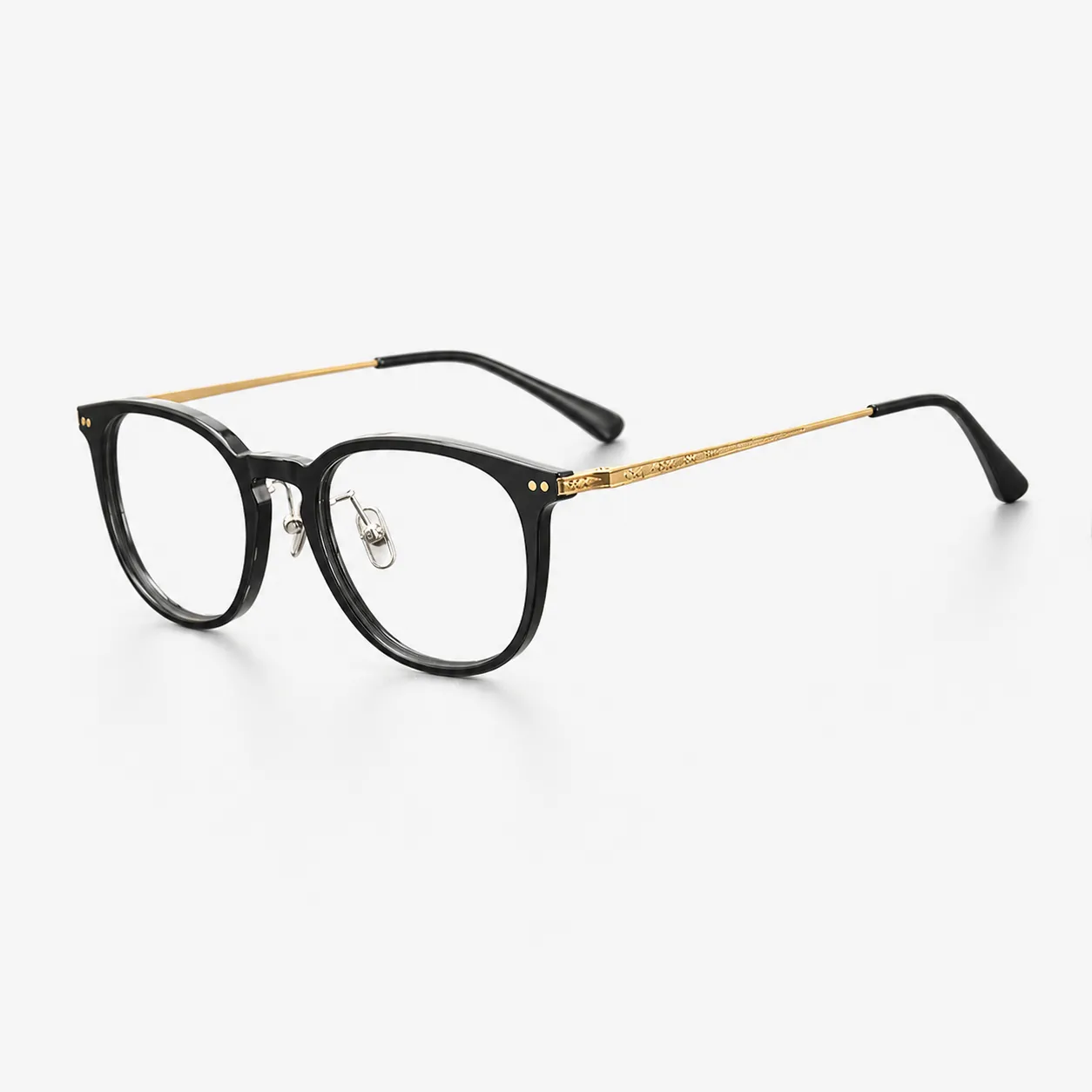Kalen Round Acetate and Titanium Glasses