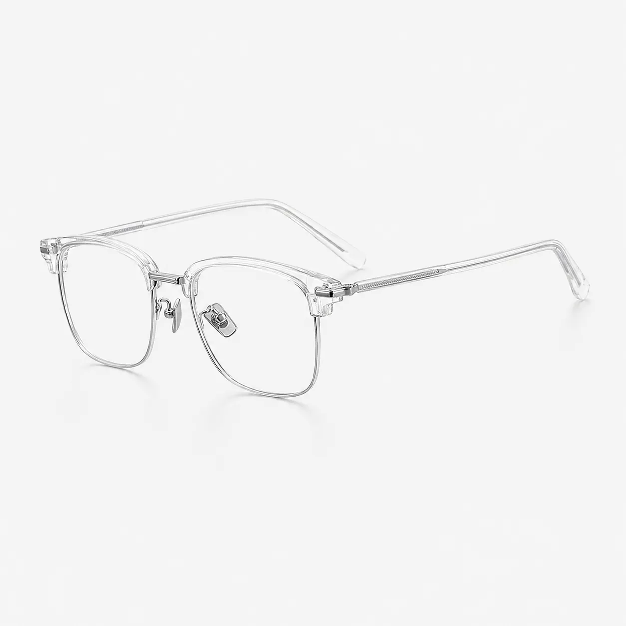 Mavin Browline Acetate and Titanium Glasses