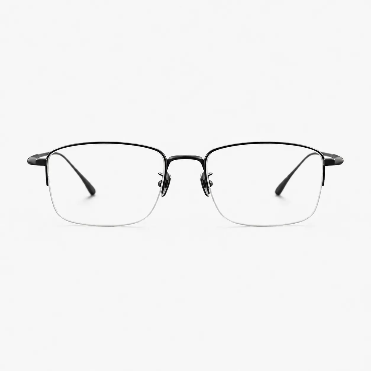 Riven Rectangle Titanium Glasses