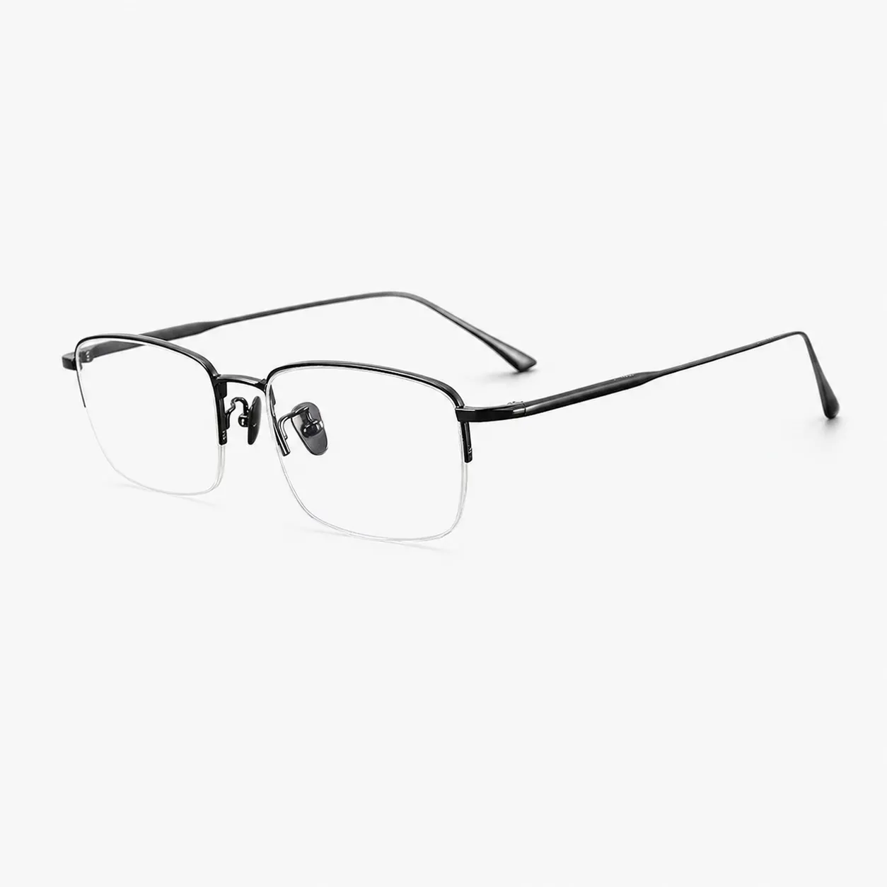 Riven Rectangle Titanium Glasses