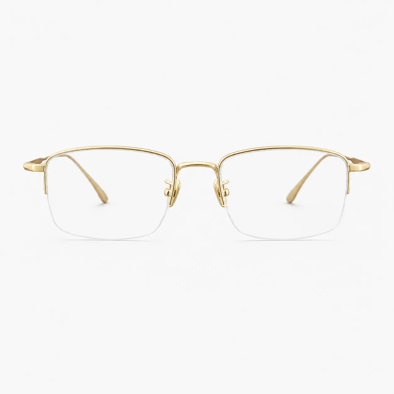 Riven Rectangle Titanium Glasses