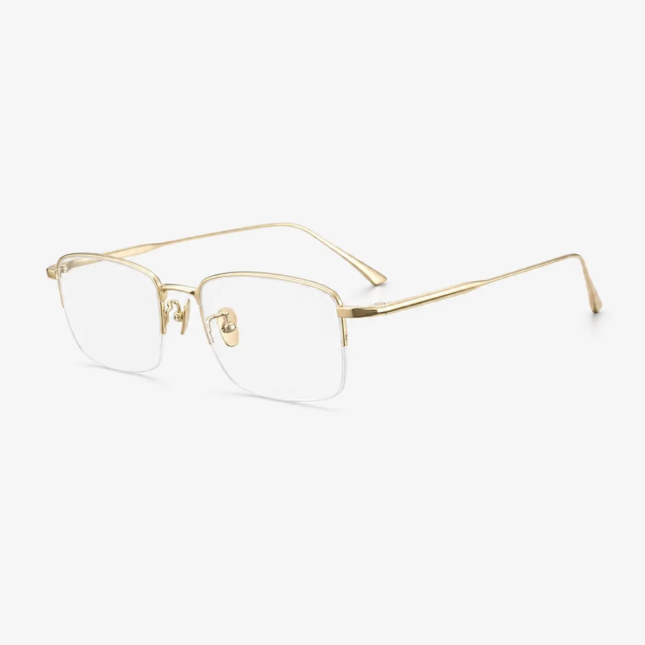 Riven Rectangle Titanium Glasses