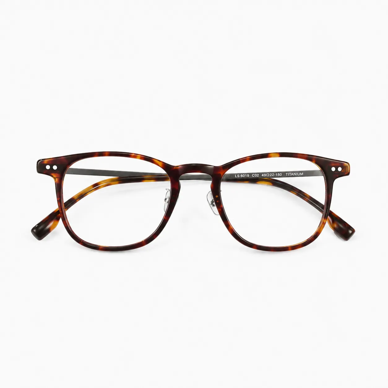Aven Square Acetate and Titanium Glasses