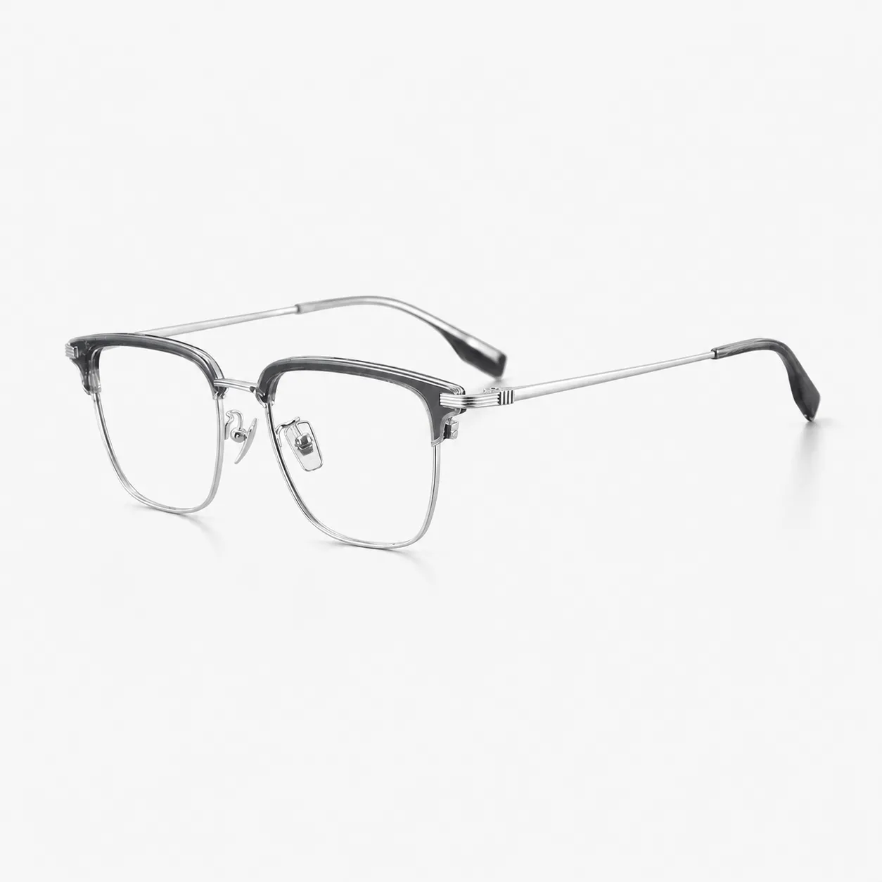 Halor Browline Acetate and Titanium Glasses
