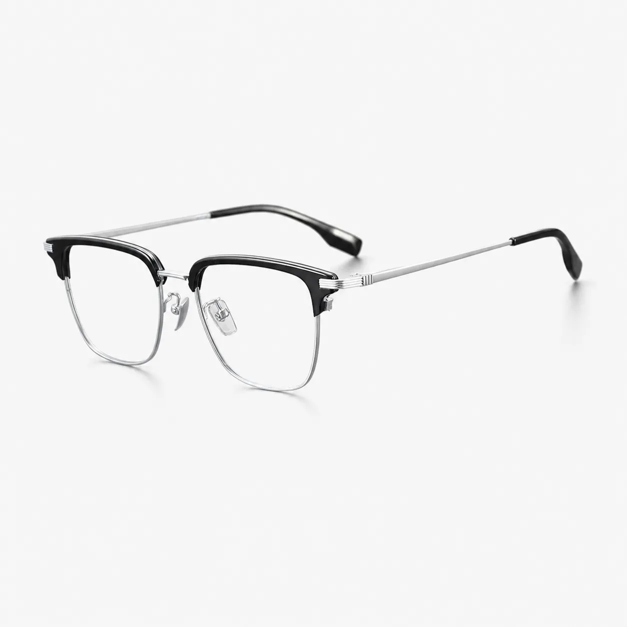 Halor Browline Acetate and Titanium Glasses