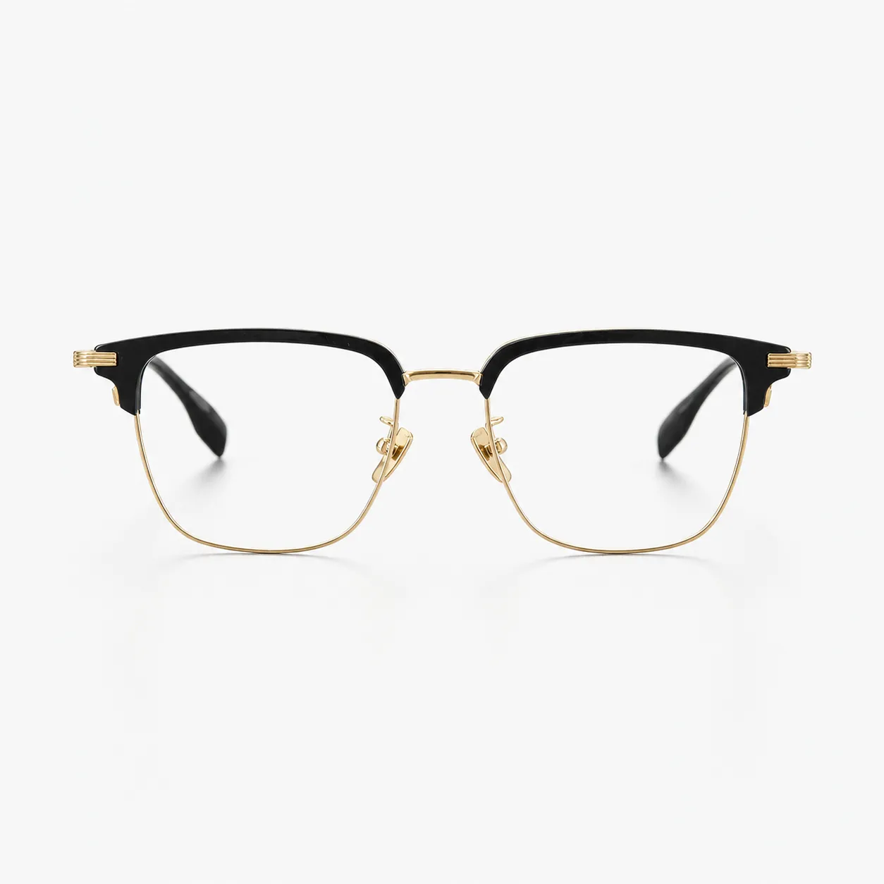 Halor Browline Acetate and Titanium Glasses
