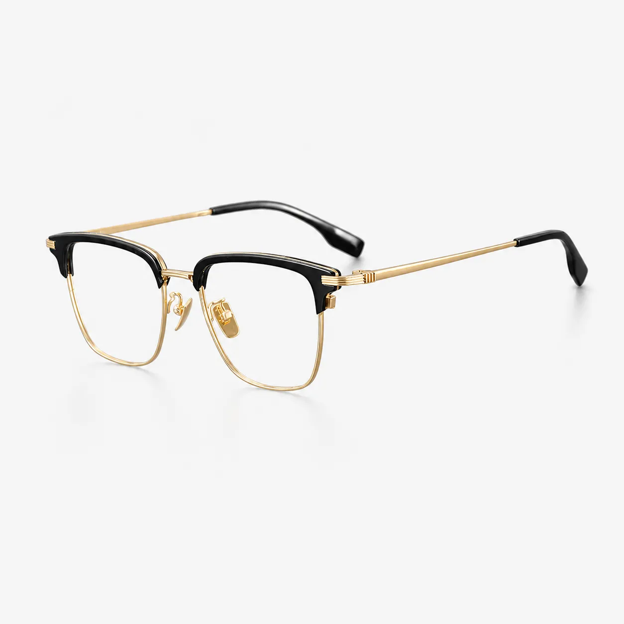 Halor Browline Acetate and Titanium Glasses