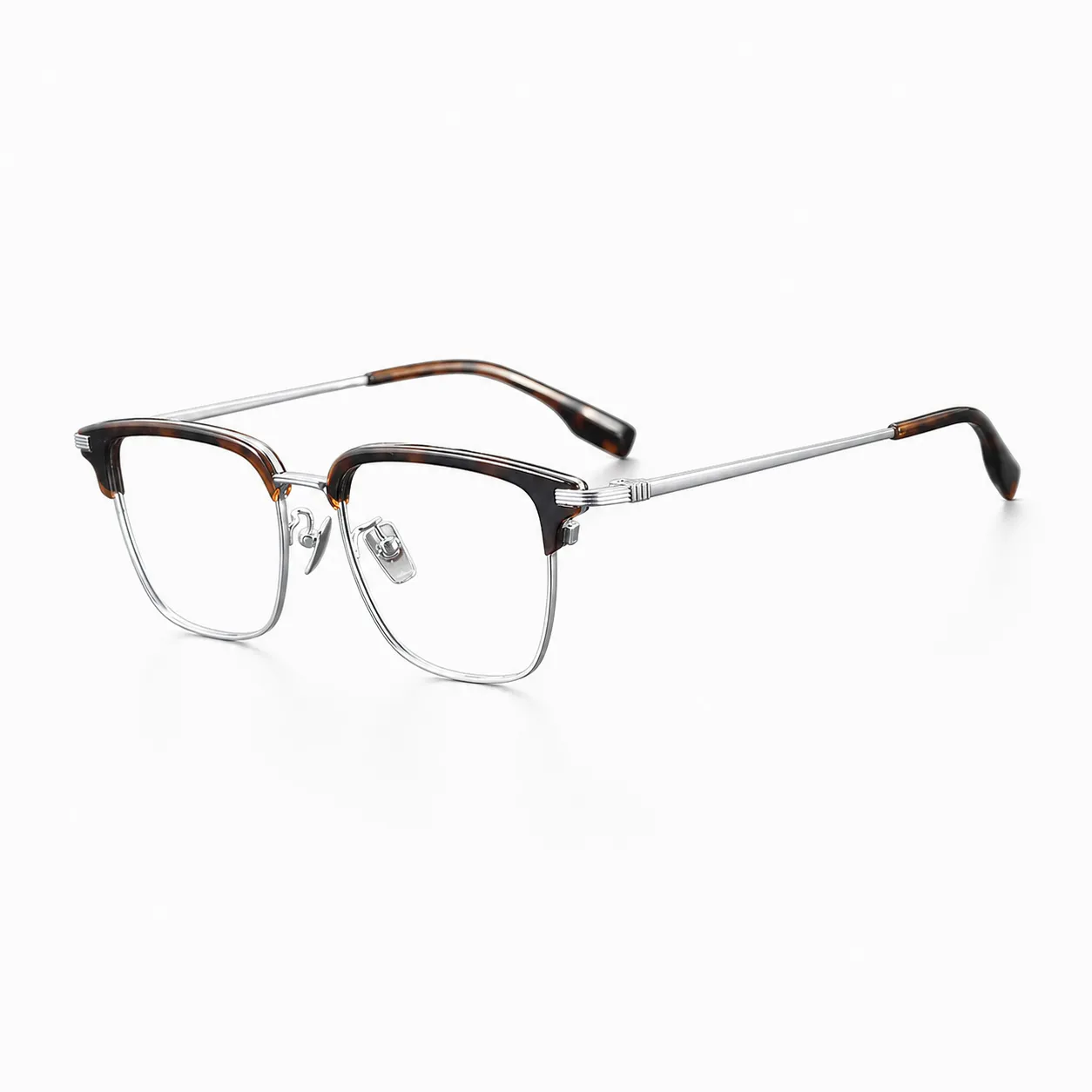 Halor Browline Acetate and Titanium Glasses