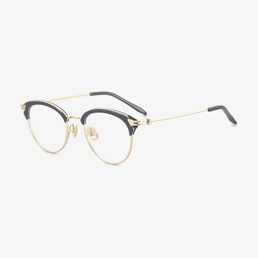 Arden Browline Acetate and Titanium Glasses
