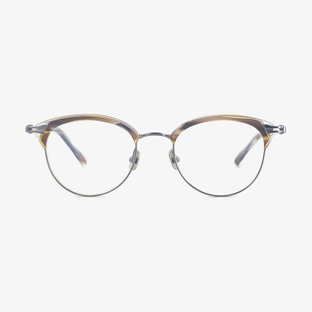 Arden Browline Acetate and Titanium Glasses