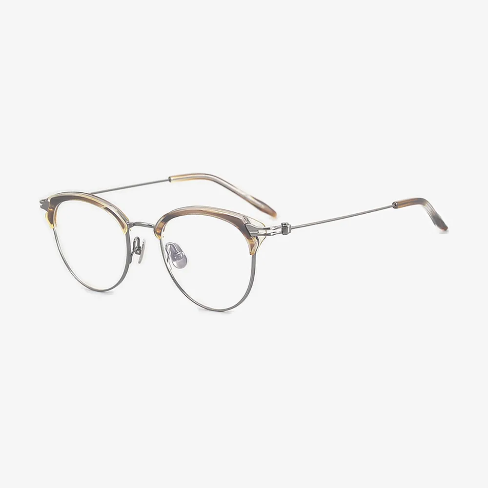 Arden Browline Acetate and Titanium Glasses