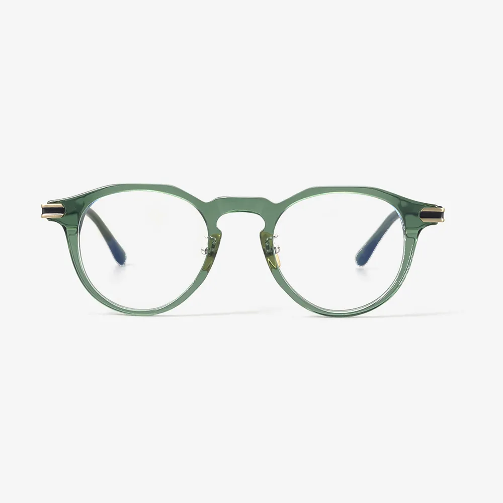 Sage Round Acetate Glasses