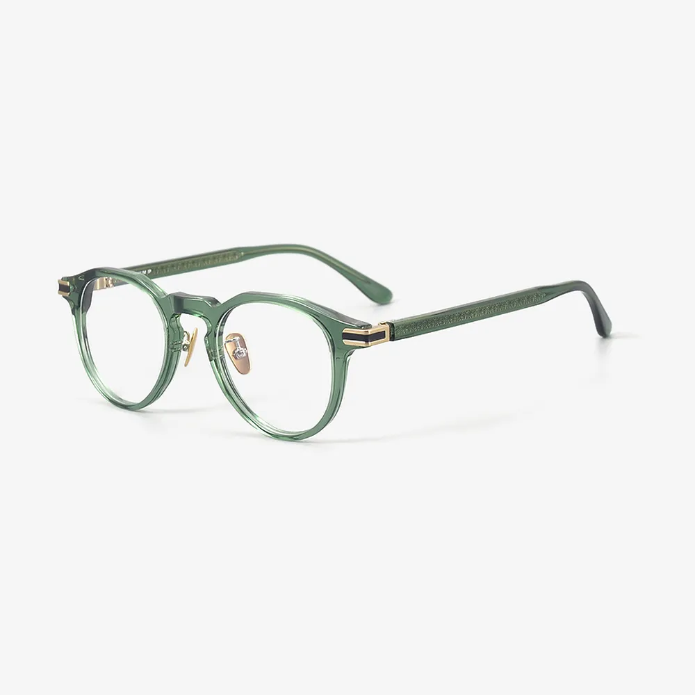 Sage Round Acetate Glasses