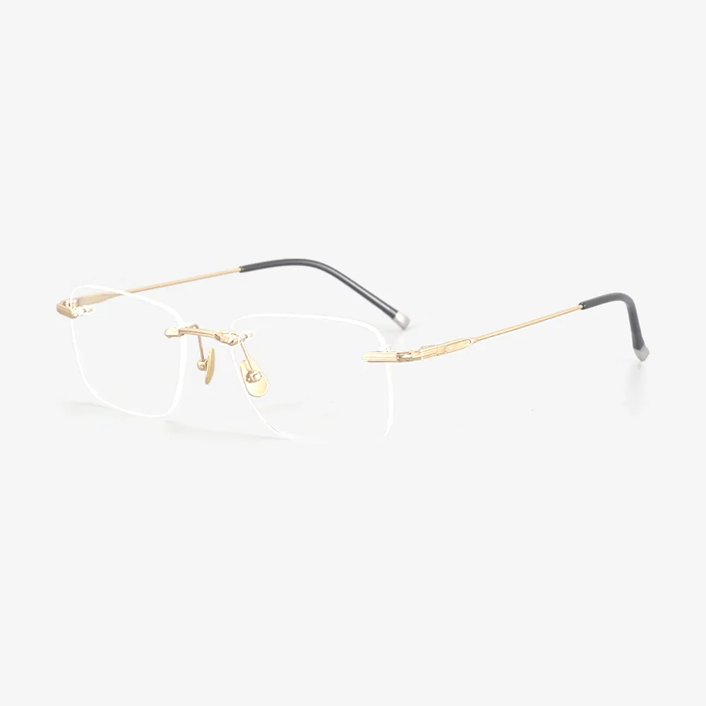 Ellis Rectangle Titanium Glasses