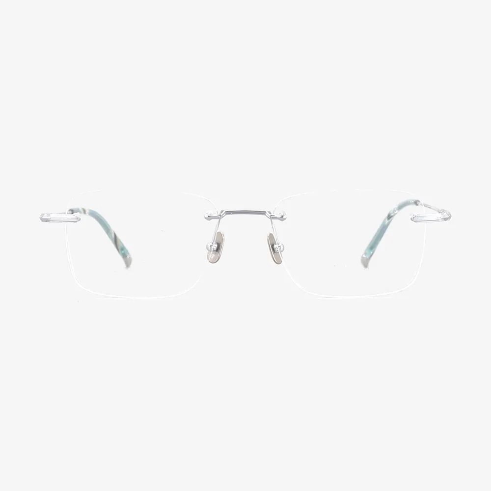 Ellis Rectangle Titanium Glasses