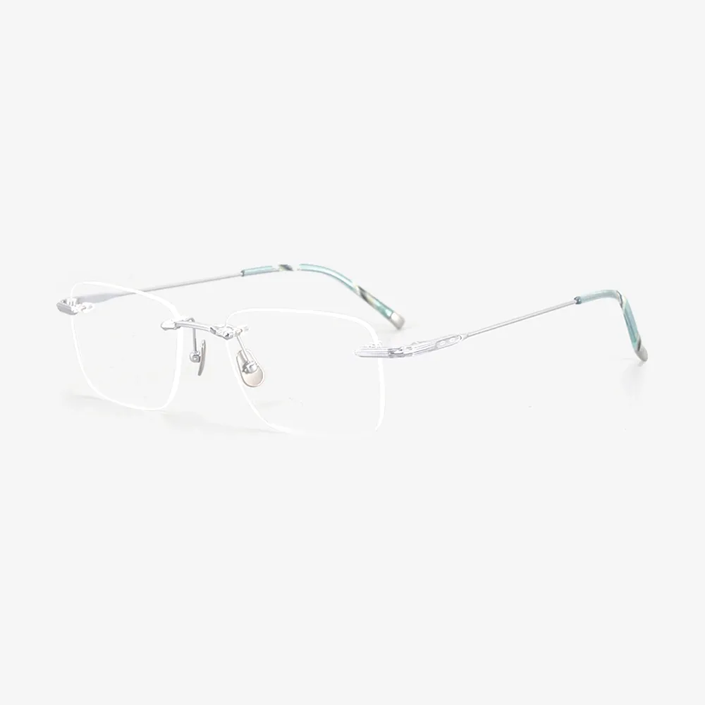 Ellis Rectangle Titanium Glasses