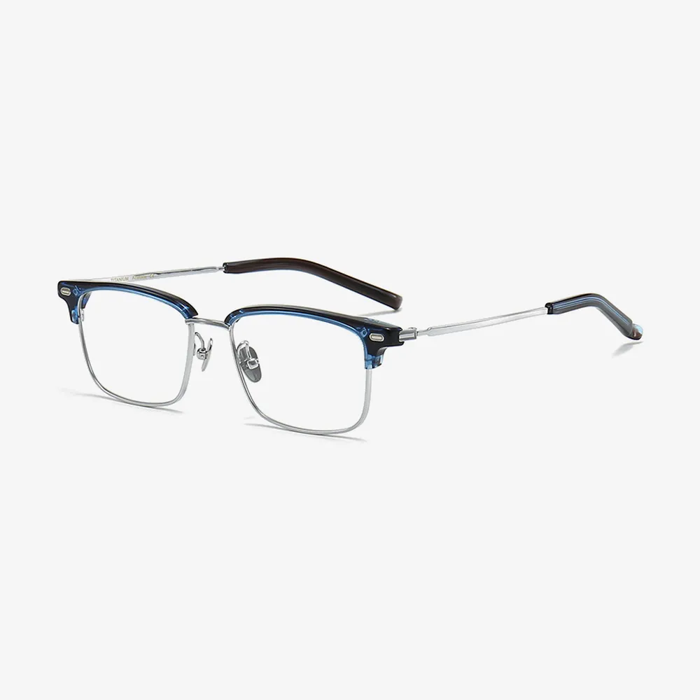 Marlow Browline Acetate and Titanium Glasses