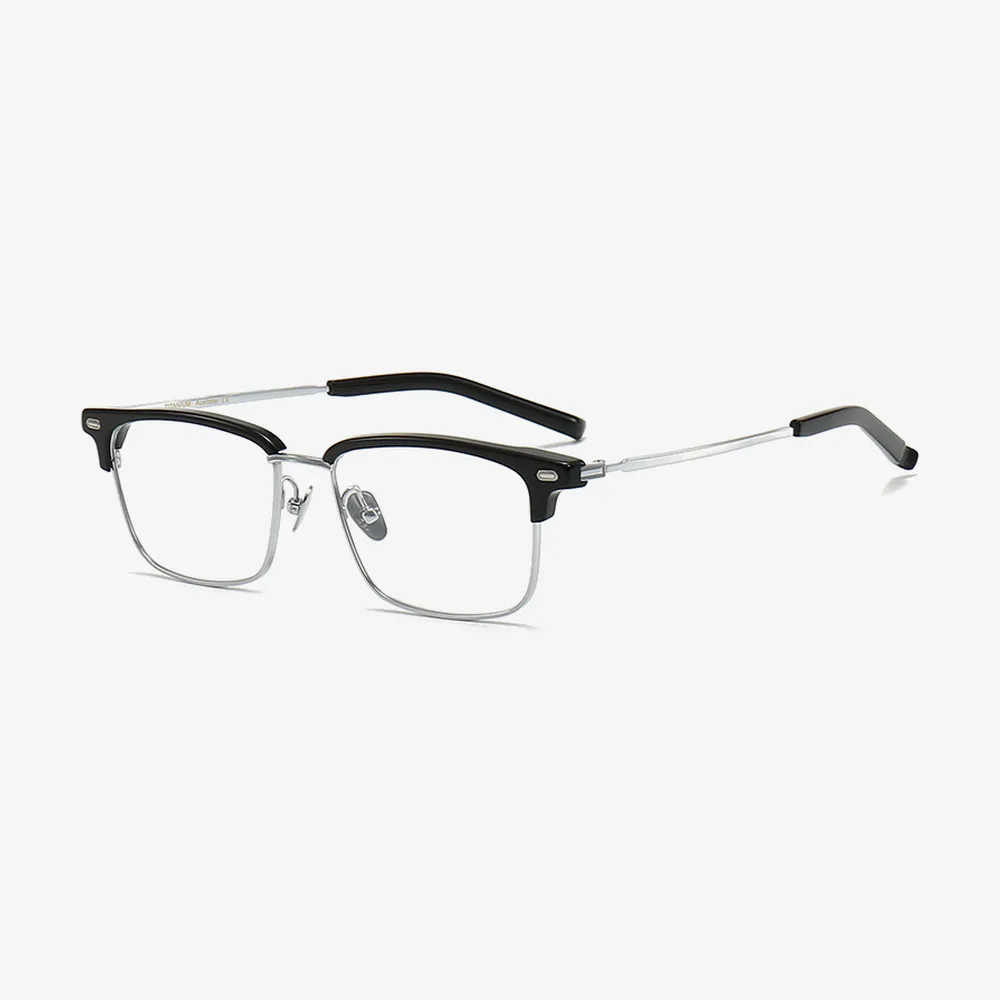 Marlow Browline Acetate and Titanium Glasses