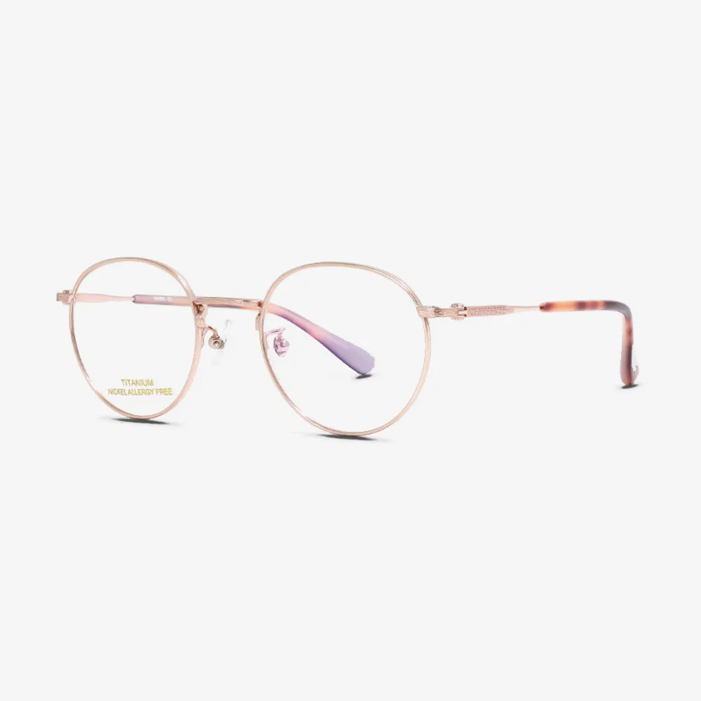 Lennox Round Titanium Glasses